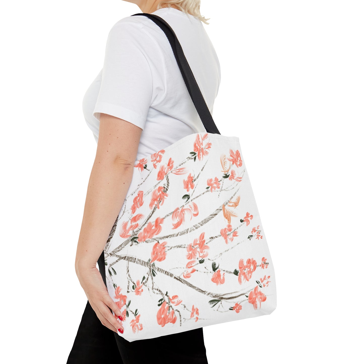 Delicate cherry blossom art Tote Bag