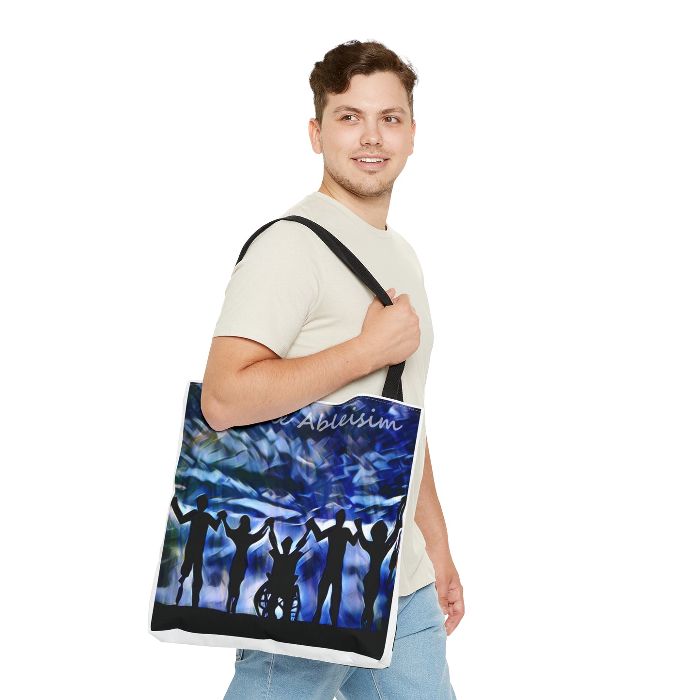 Disable ableism art Tote Bag (AOP)