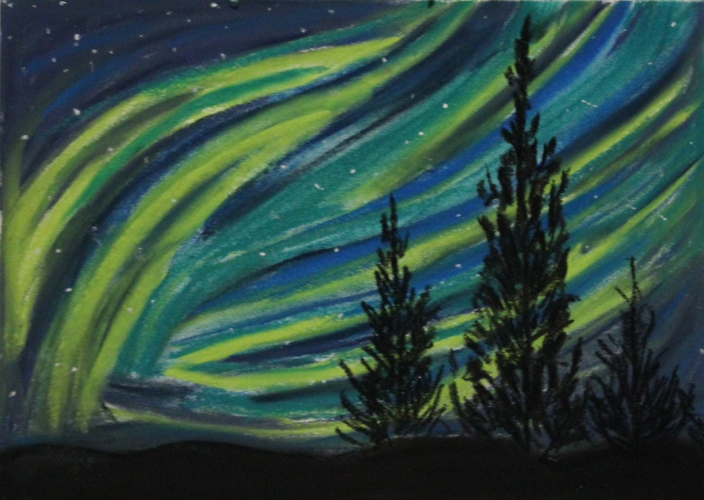 Original Northern Light dry pastel 8x16