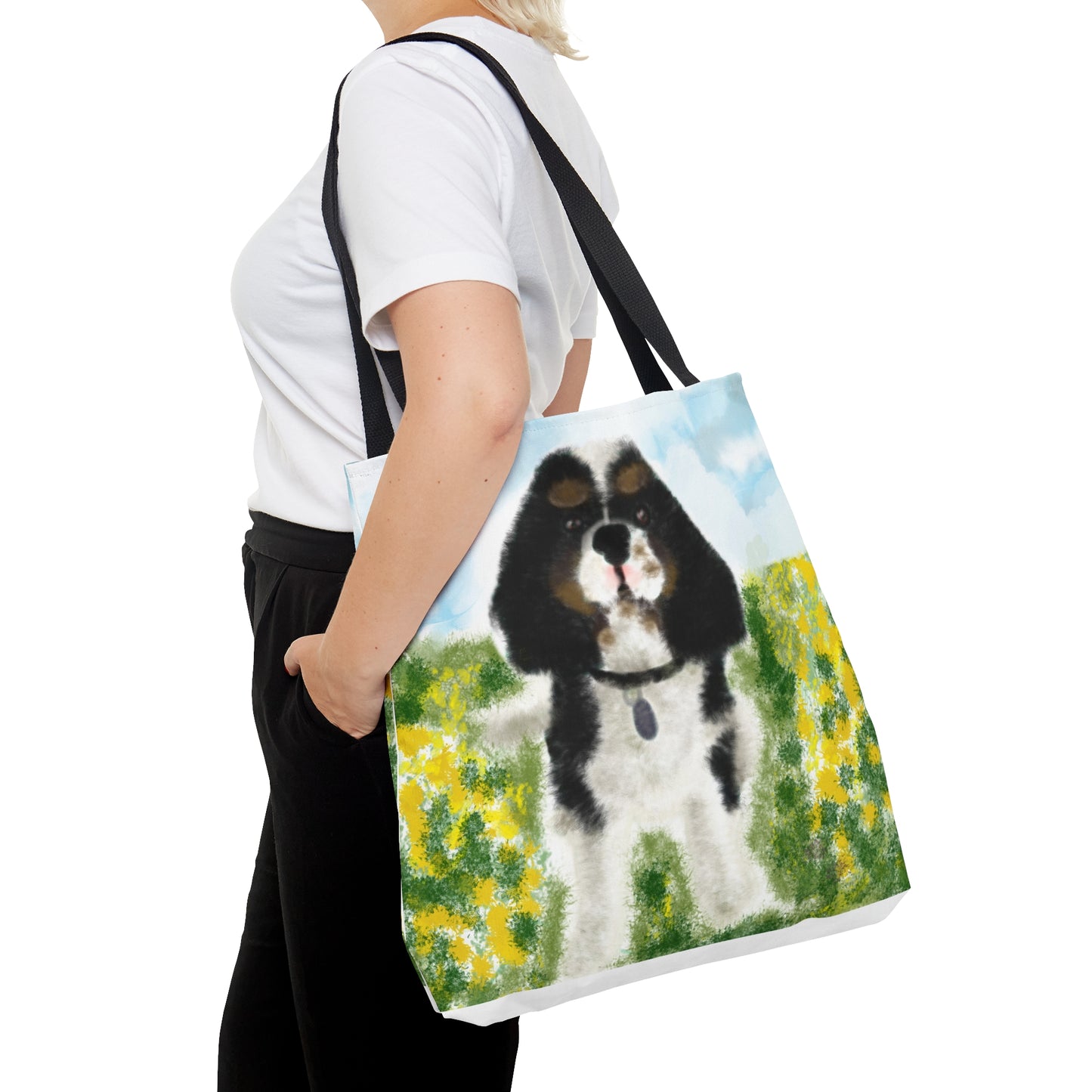 St Charles dog art Tote Bag