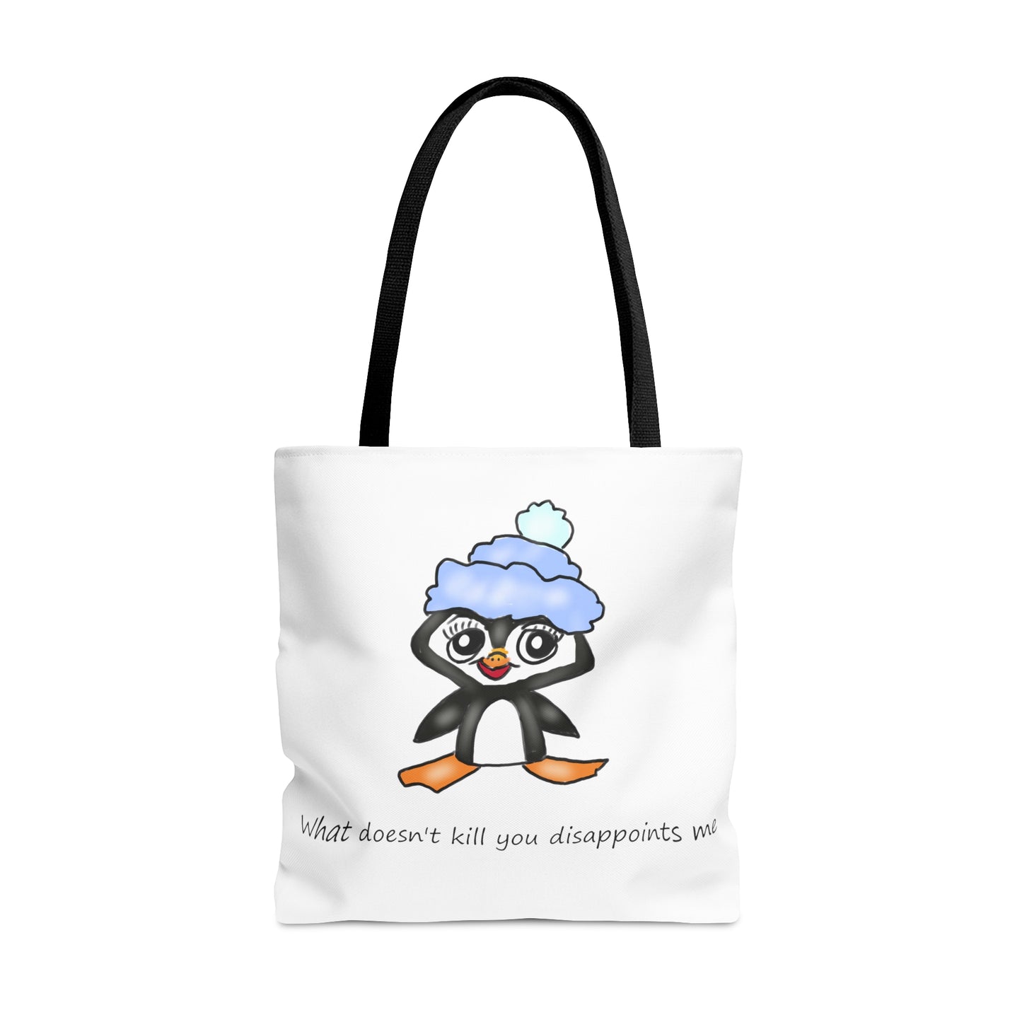 Sassy penguin art Tote Bag