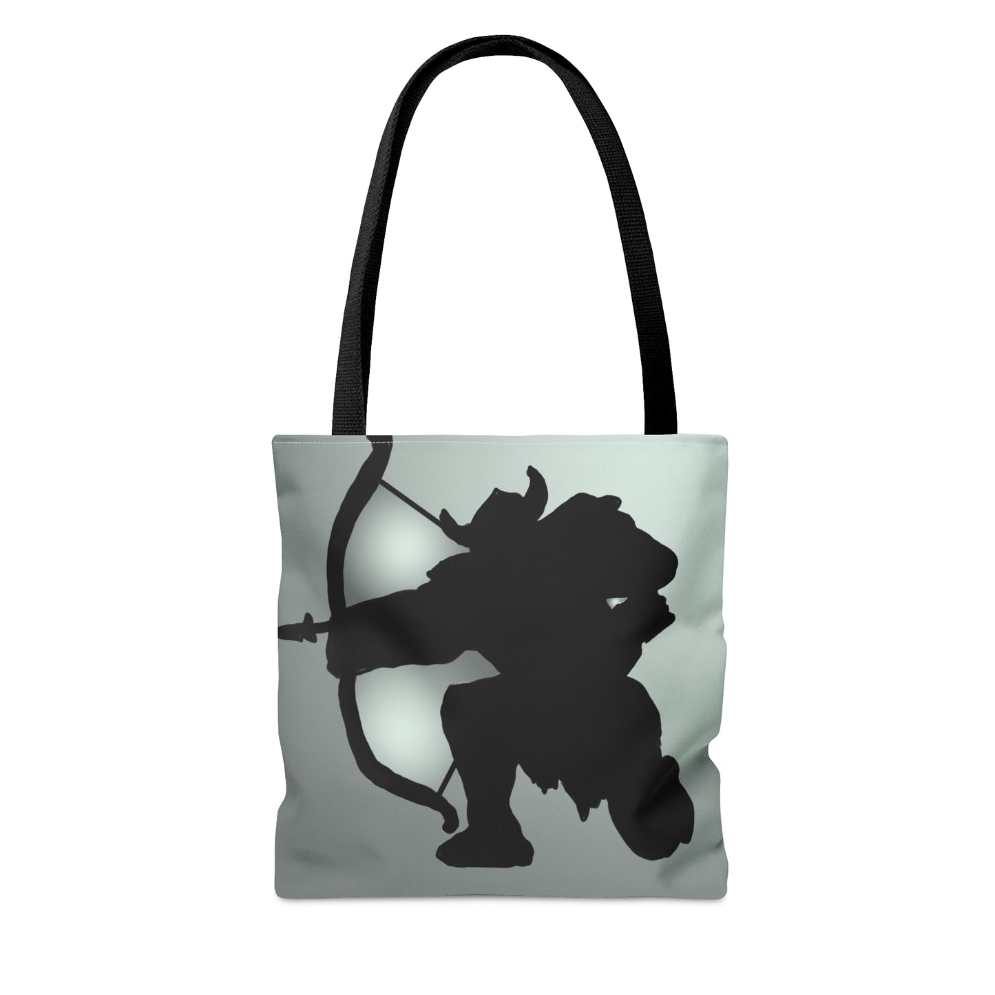 Viking silhouetted tote bag
