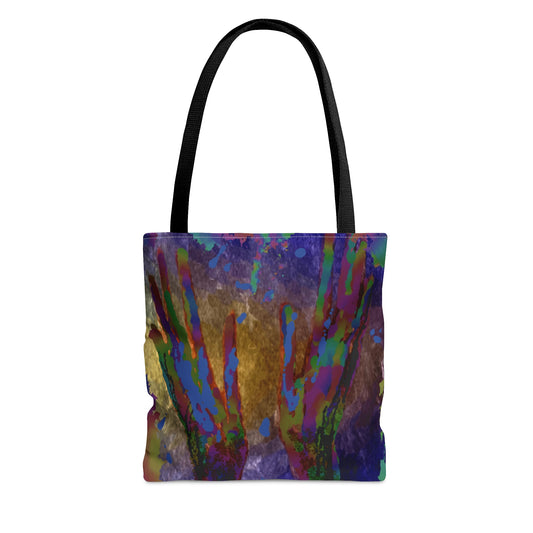 Impressionism hands tote bag