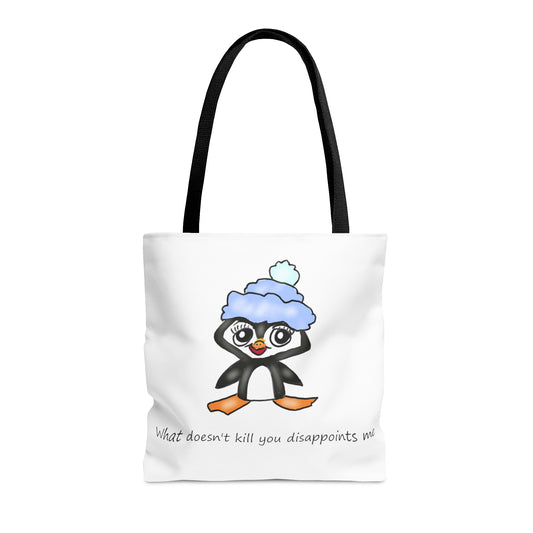 Sassy penguin art Tote Bag