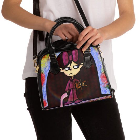 I don't want to sleep art Shoulder Handbag