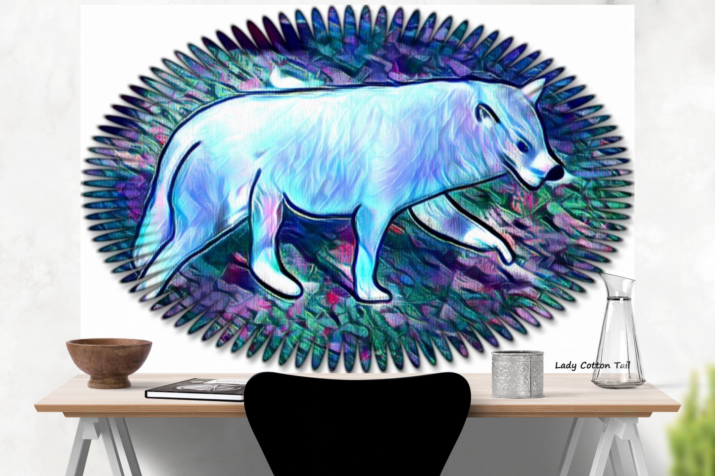Wolf artwork impressionstic matte prints