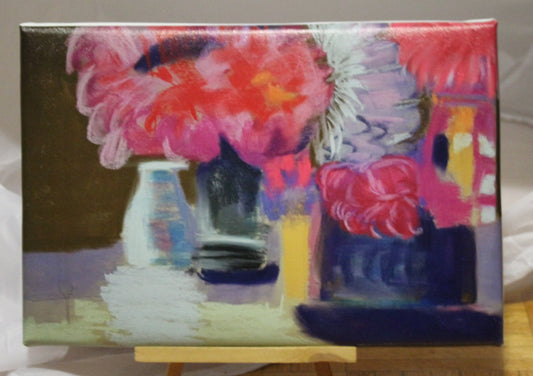 impressionistic flower still life canvas print 11x15