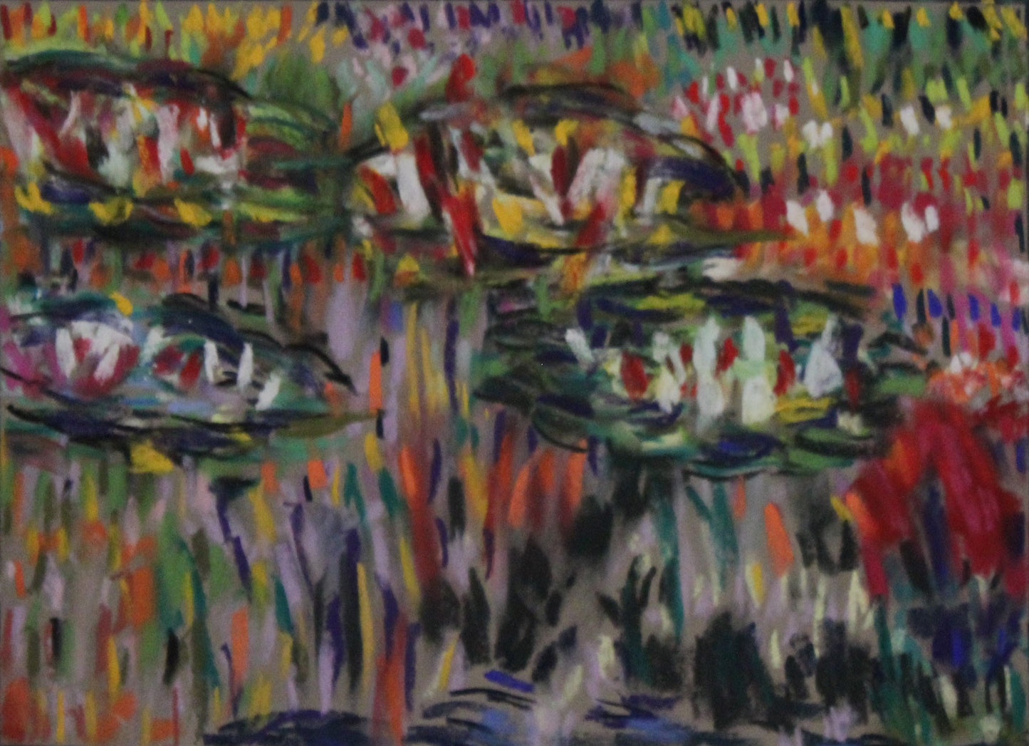 Lily pond impressionistic art Halfway Lake Provincial Park matte prints